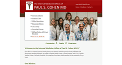 Desktop Screenshot of paulscohenmd.com