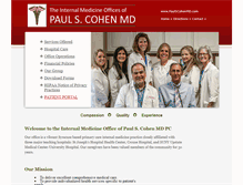 Tablet Screenshot of paulscohenmd.com